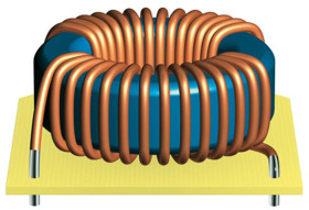 Dławik sieciowy 1,3 mH 18A Promieniowe ±30% Wtyczka PC 5mΩ Rdc rdzeń ferrytowy