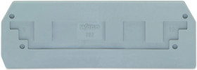 End/Intermediate plate for terminal block, 282-308