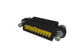 Listwa stykowa PCB 22-pinowe MHDAS raster: 1.27 mm Prosty 2-rzędowe Amphenol Socapex Do montażu na płytce drukowanej W