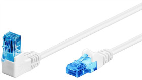 Cat 6Akabel Łączący 1X 90 Pod Kątem,U/Utp, Biały - Długość Kabla 5 M