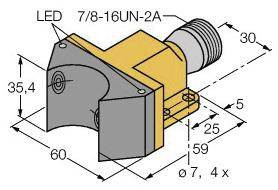 Turck Czujnik indukcyjny nie podtynkowy NI4-DSU35-2ADZ30X2-B1151
