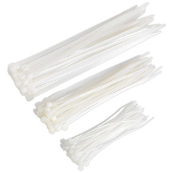 Sealey CT75W Cable Ties Assorted White Pack Of 75