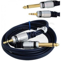OUTLET VITALCO MK67 Kabel Audio mini Jack 3,5mm Stereo (wtyk) / Jack 6,3mm Mono (wtyk) 3m