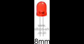 LED - 8mm RED - Kingbright