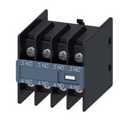 Dodatkowy blok przełączników Siemens 4 4NO 3RH29 Kabel pierścieniowy Zatrzask