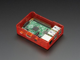 Adafruit Pi Model B+ / Pi 2 / Pi 3 Case Base - Red