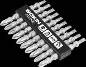 212005 Screwdriver bit set, 10 pieces, PH2 / SL5.5 x 65 mm