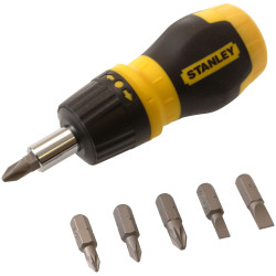Stanley 0-66-358 Multibit Stubby Screwdriver With Bits