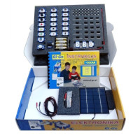 ELGO-EDU1+SOLAR Zestaw edukacyjny do konstruowania układów elektronicznych za pomocą łączników magnetycznych EL-GO + bateria sło