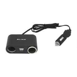 Rozgał.zapalniczki wt.2xgn CS-27 na kab. +USB