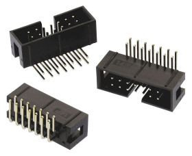 Listwa stykowa PCB 14-pinowe WR-BHD raster: 2.54 mm Kąt prosty 2-rzędowe Wurth Elektronik Otwór przelotowy 250 V W