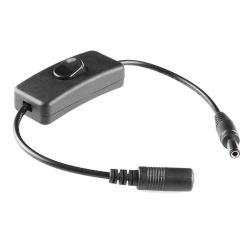 Barrel Jack Power Switch - M-F (3&quot;)