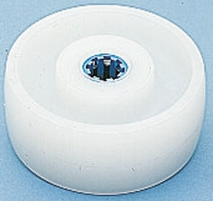Kółko do wózka, Lite, Poliamid, Biały, obc.: 300kg, śred.: 125mm, szer.: 40mm