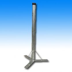 Standfuß - Stahl feuerverzinkt mit 3 Ausleger (fest)