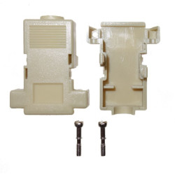 Obudowa D-SUB 9pin D09HP9 beżowa mała + długie śrubki