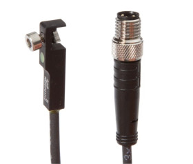 Czujnik magnetyczny cylinder rowek T 6,2 mm 6,5x27x5mm 10-30V DC PNP NO złącze kabelowe M8 3pin 1m PUR IP67 LED 2,8mT MZ0701K2