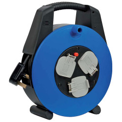 Brennenstuhl 1108903 Vario Line Black/Blue 13A Extension Reel 15m H05VV-F 3G1.5