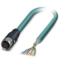 Kabel Ethernet Cat5 długość 2m Z zakończeniem Phoenix Contact