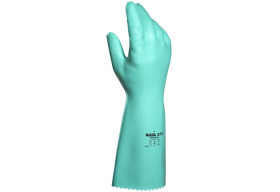 Rękawice robocze rozmiar: 9 materiał: Nitryl zastosowanie: Abrasion Resistant, Cut Resistant, General Purpose, Puncture