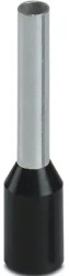 Insulated wire end ferrule, 1.5 mm², 16 mm/10 mm long, DIN 46228-4, UL 486F-E, NFC 63-023, black, 3203134