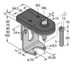 Turck 6901125 Zestaw montażowy BTS-DSU35-ZF07-M5 1 szt.