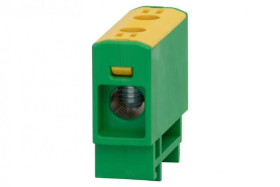 Złączka szynowa ZU 1-torowa (2,5mm2-35mm2) Al/Cu - żółto/zielona