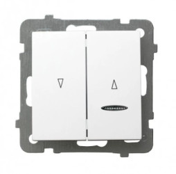 AS Łącznik żaluzjowy z podświetleniem /z blokadą mechaniczną/ biały ŁP-7GBS/m/00