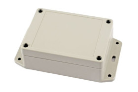 Obudowa ogólnego użytku ABS szerokość zew. 75 mm długość zew. 105 mm wys. zew. 40 mm Hammond IP65 Jasnoszary