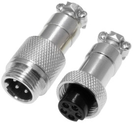 Pollin 453549 Złącze okrągłe, 1 zest.