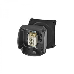 Puszka odgałęźna ATEX do stref 2 i 22 IP66 93x93x62mm czarna 5x2,5 mm2 Cu RX 0205 T