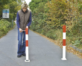 Moravia 116.13.017 SESAM-B Słupek odgradzający (D x S x W) 70 mm x 70 mm x 100 cm