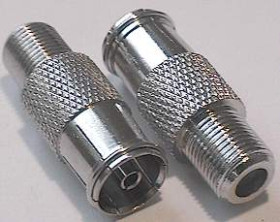 Przejście gniazdo antenowe IEC - gniazdo F