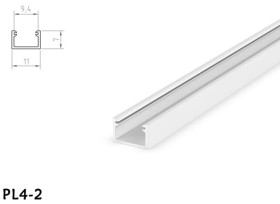 PROFIL LED PL4-2 SLIM BIALY 1M