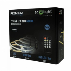 ZESTAW LED 320 COB 24V IP20 6000K /5m/