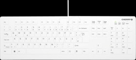 AK-C8112-US-W/DE Keyboard, USB, IP68, can be disinfected, white, QWERTZ