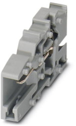 COMBI jack, spring balancer connection, 0.08-4.0 mm², 1 pole, 24 A, 6 kV, gray, 3042188