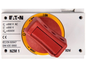 Napęd bezpośredni czerwono-żółty z blokadą NZM1-XDVR 260135