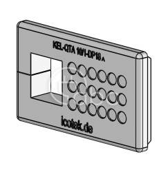 Przepust kablowy dzielony KEL-QTA 10/1 - DP18 A, na 1 moduł QT mały i...