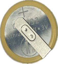 Baterie pastylkowe Styki lutowane CR2032 240mAh 3V Lit-dwutlenek manganu