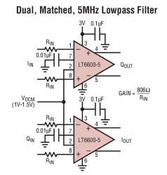Very Low Noise, Differential Amplifier and 5MHz Lowpass Filter
