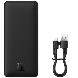 POWERBANK BASEUS 10000mAh 20W Airpow Simple Series, Czarny