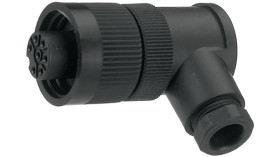 Przemysłowe złącza okrągłe 7-pinowe Montaż na kablu Gniazdo binder