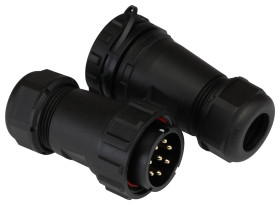 Złącze okrągłe 8-pinowe SP29 Mocowanie kablowe liniowe Wtyk, Gniazdo RS PRO Męski/żeński IP68 SP29