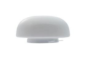 PLAFON G-5/O, 2xE27, 2x40W, biała-stal malowana proszkowo, klosz matowy-szkło, duży okrąg, IP20 G01 G-5/O