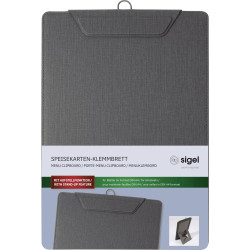 Sigel KB110 Menu clipboard A4 Anthracite Durable holder for menus or projects