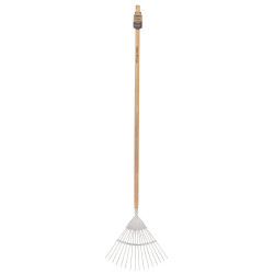 Draper 99020 Heritage Stainless Steel Lawn Rake with Ash Handle