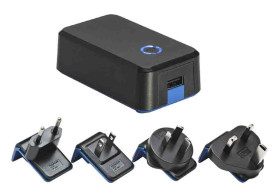 Adapter AC/DC Uwy 5V dc Iwy 1A 5W typ wtyczki: Australia, Europejski, Wielka Brytania, US