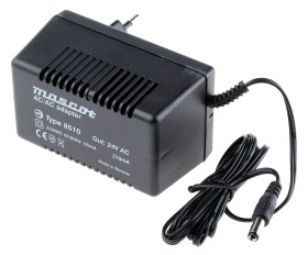 Adapter AC/DC Uwy 24V ac Iwy 310mA Wymienne 8.5W typ wtyczki: Typ C
