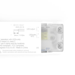 Sterownik LED napięcie wyjciowe: 2 → 55 V 150 → 1400 mA , z funkcją ściemniania napięcie wejściowe: