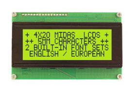 Wyświetlacz alfanumeryczny LCD, , Alfanumeryczny, Midas